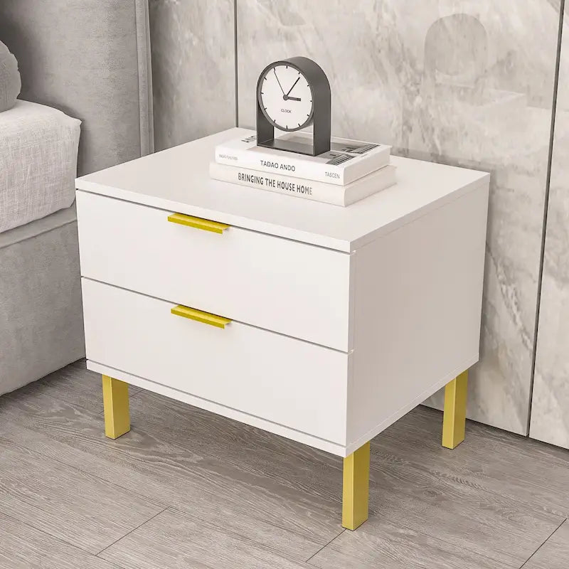 Table de chevet à 2 tiroirs pour la maison
