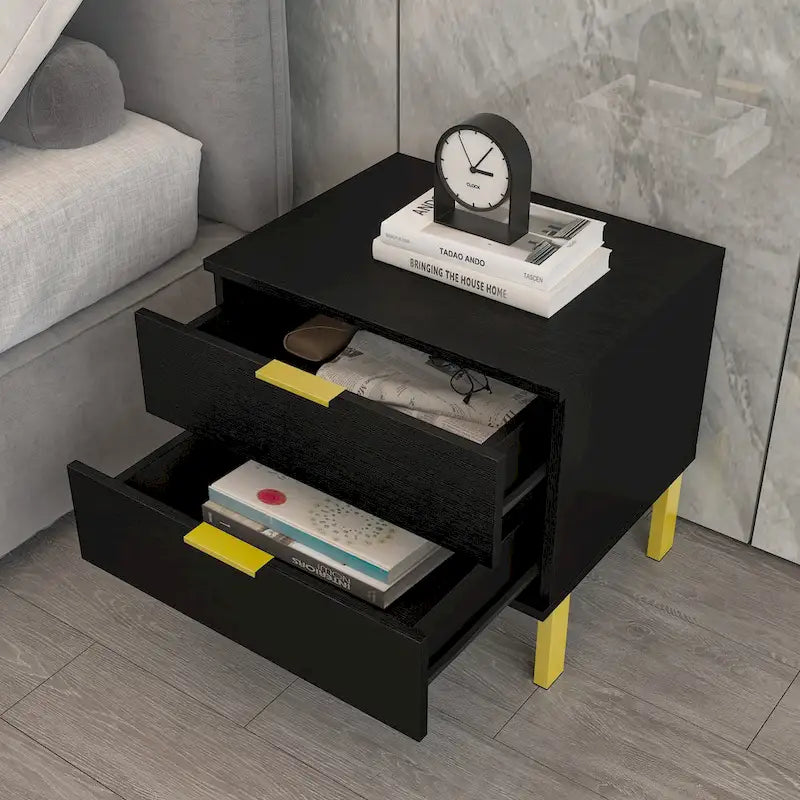 Table de chevet à 2 tiroirs pour la maison