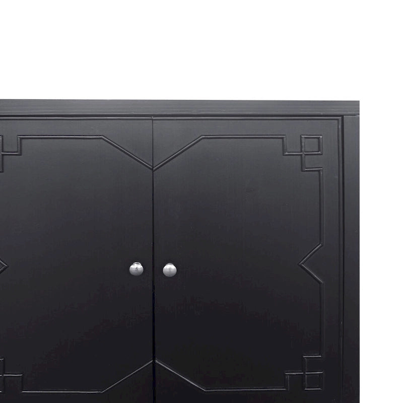Meuble d'appoint 4 portes Meuble en bois Buffet de rangement