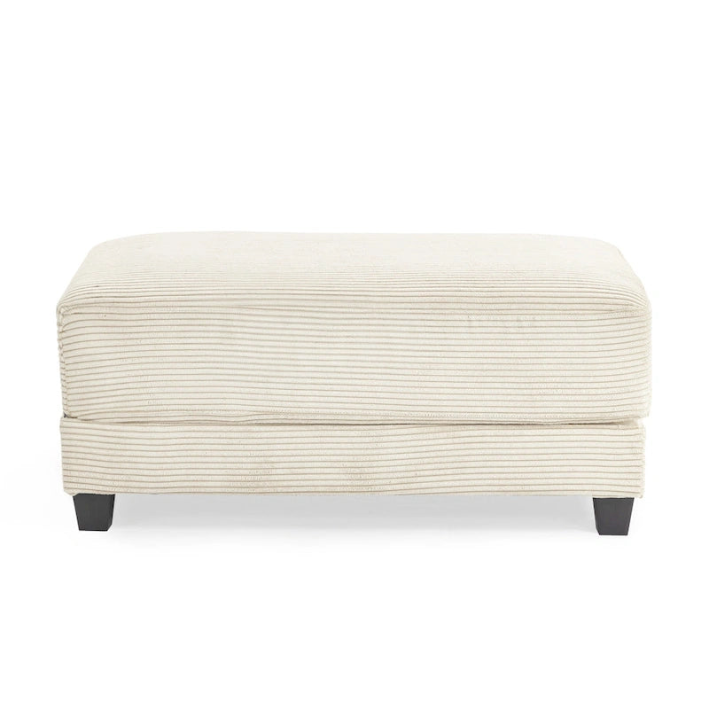 Le Pouf Contemporain en Velours Côtelé Surdimensionné