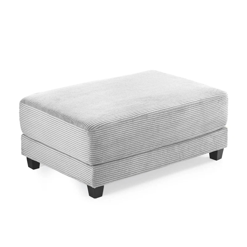 Le Pouf Contemporain en Velours Côtelé Surdimensionné