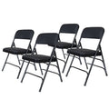 Chaise pliante Triple Renfort en Tissu, Lot de 4