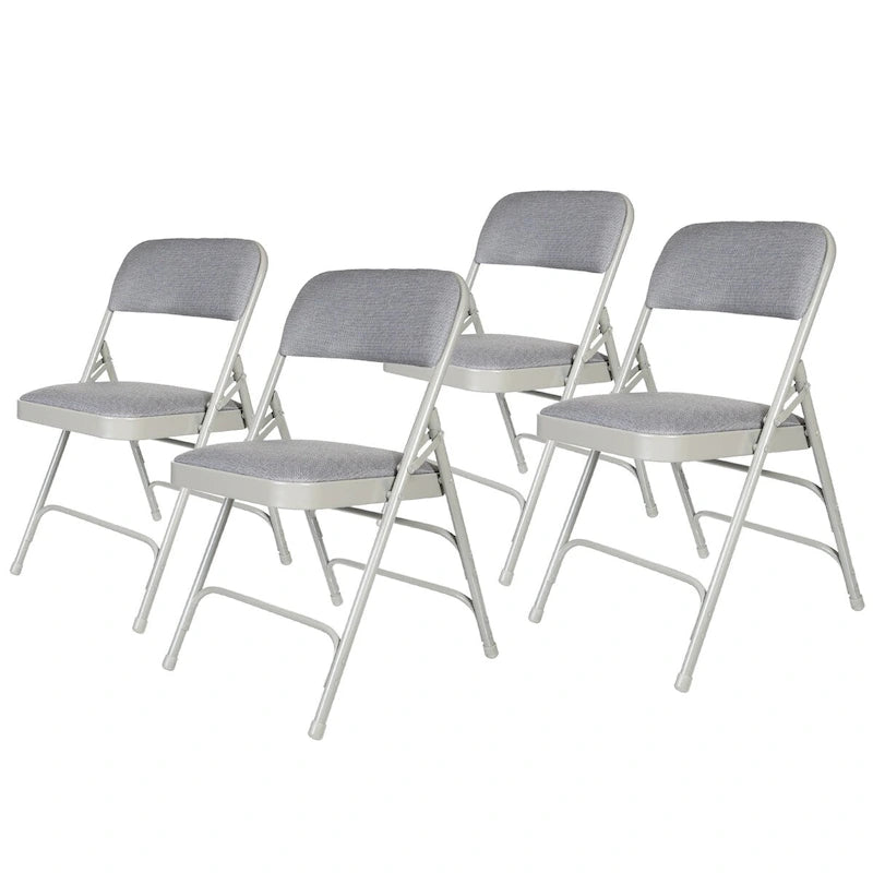 Chaise pliante Triple Renfort en Tissu, Lot de 4
