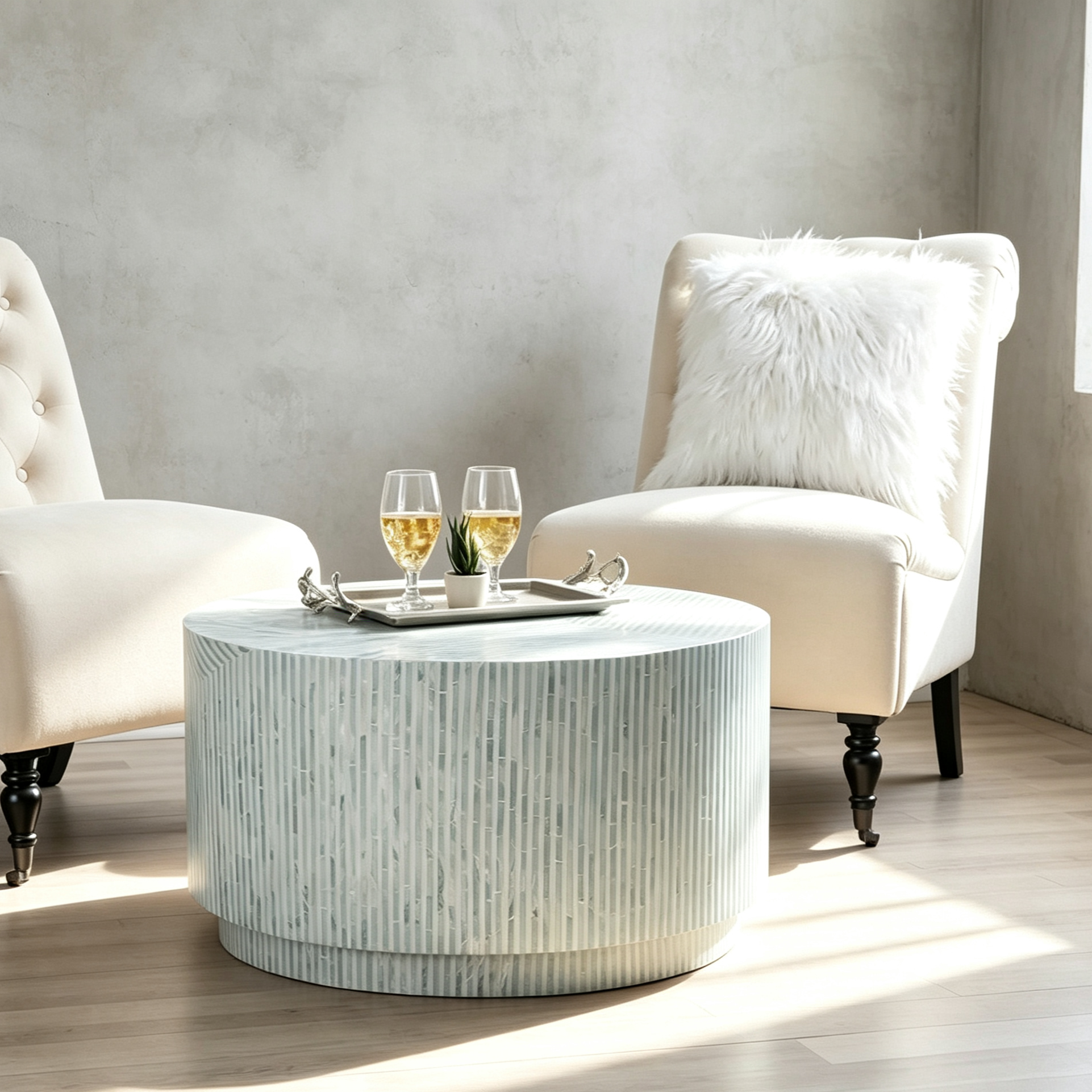 Table basse mosaïque